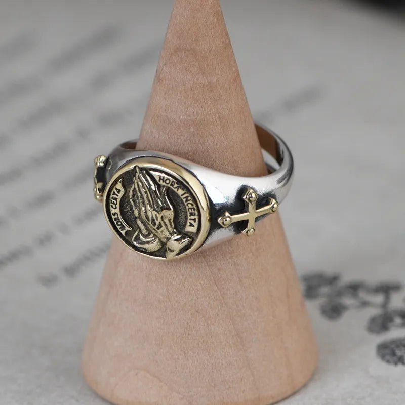 Gold Cross Ring