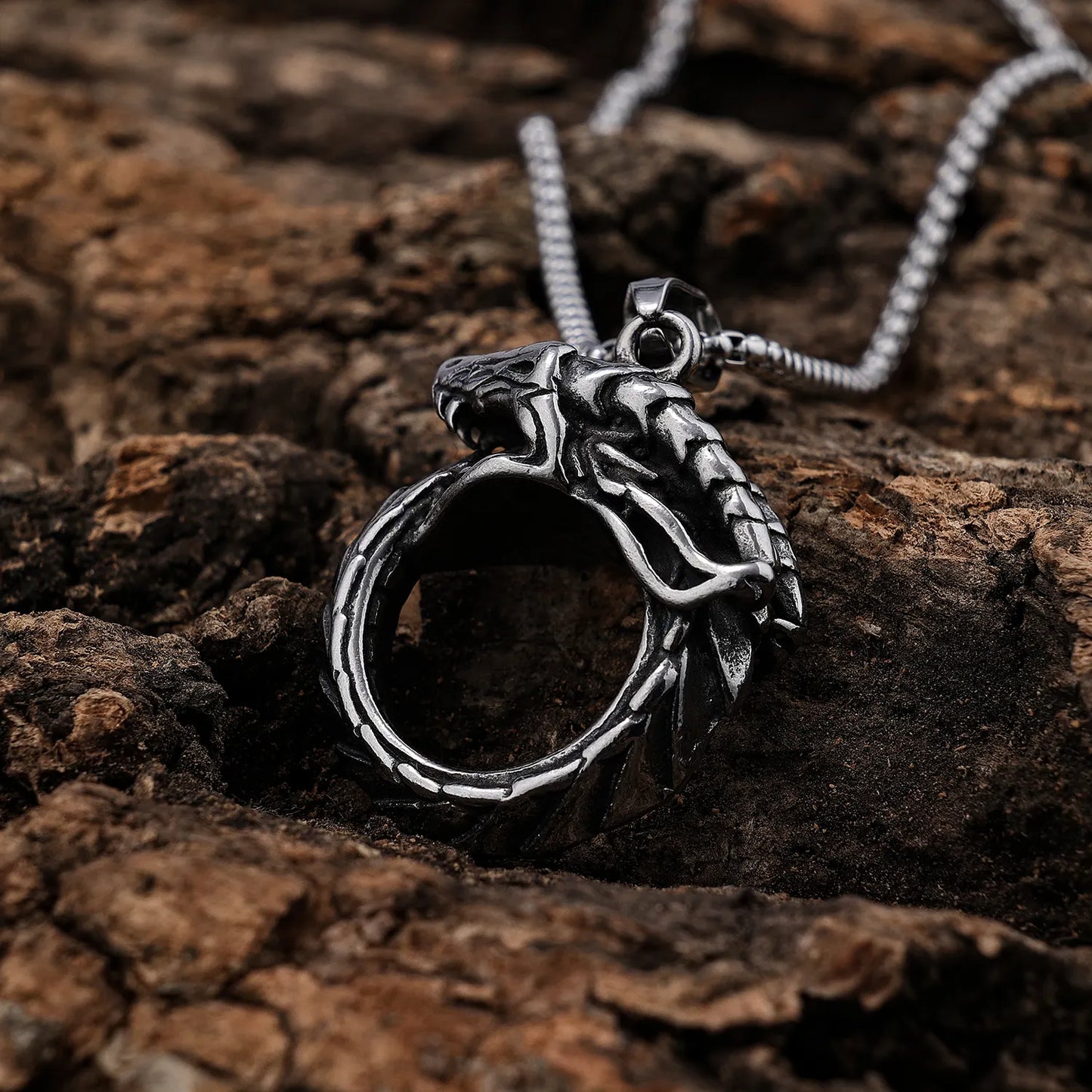 Ouroboros Serpent Pendant