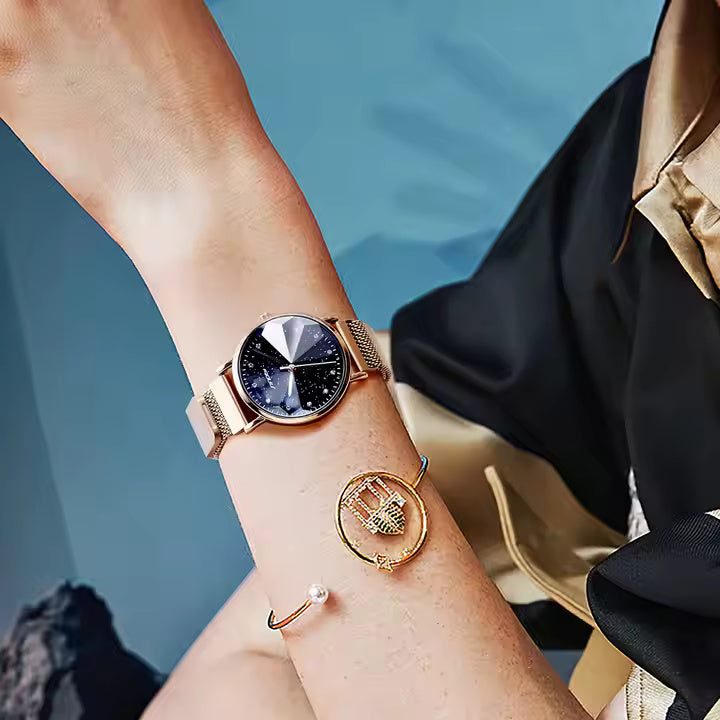Rose Gold Starry Sky Watch
