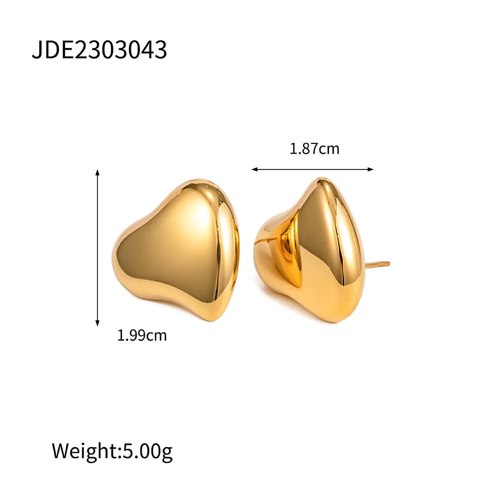 Irregular Heart Earrings