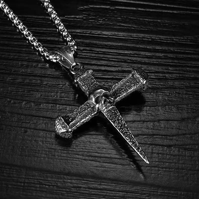 Gothic Dagger Cross Pendant
