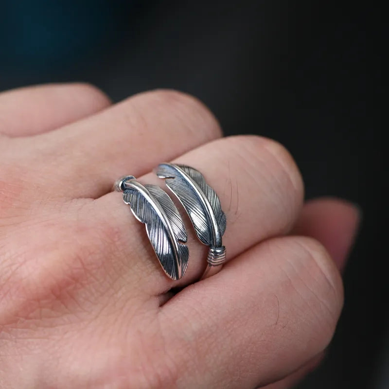 Sterling Feather Band