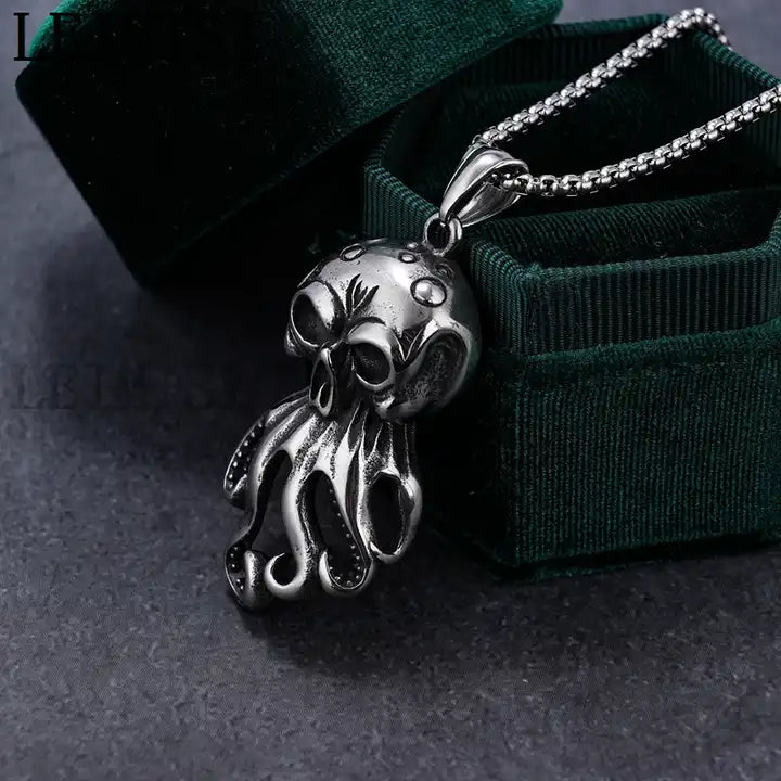 Octopus Skull Pendant