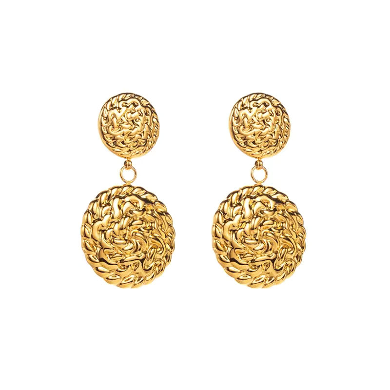 Gold Pearl Rhinestone Heart earring