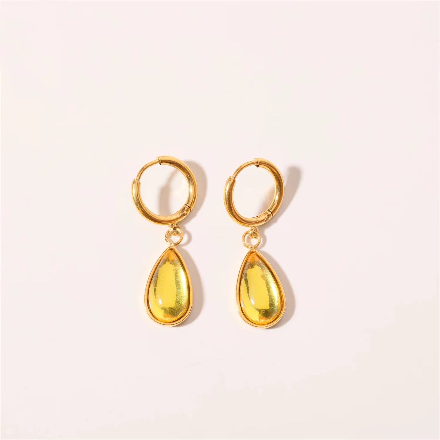 Zircon Drop Earrings