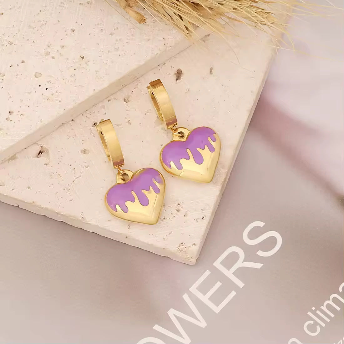 Heart Charm Earrings
