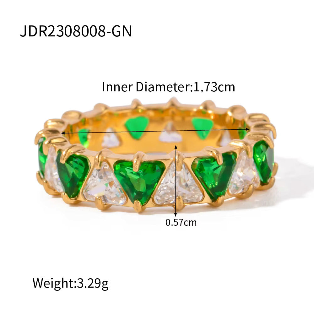 Gold Triangle Rings
