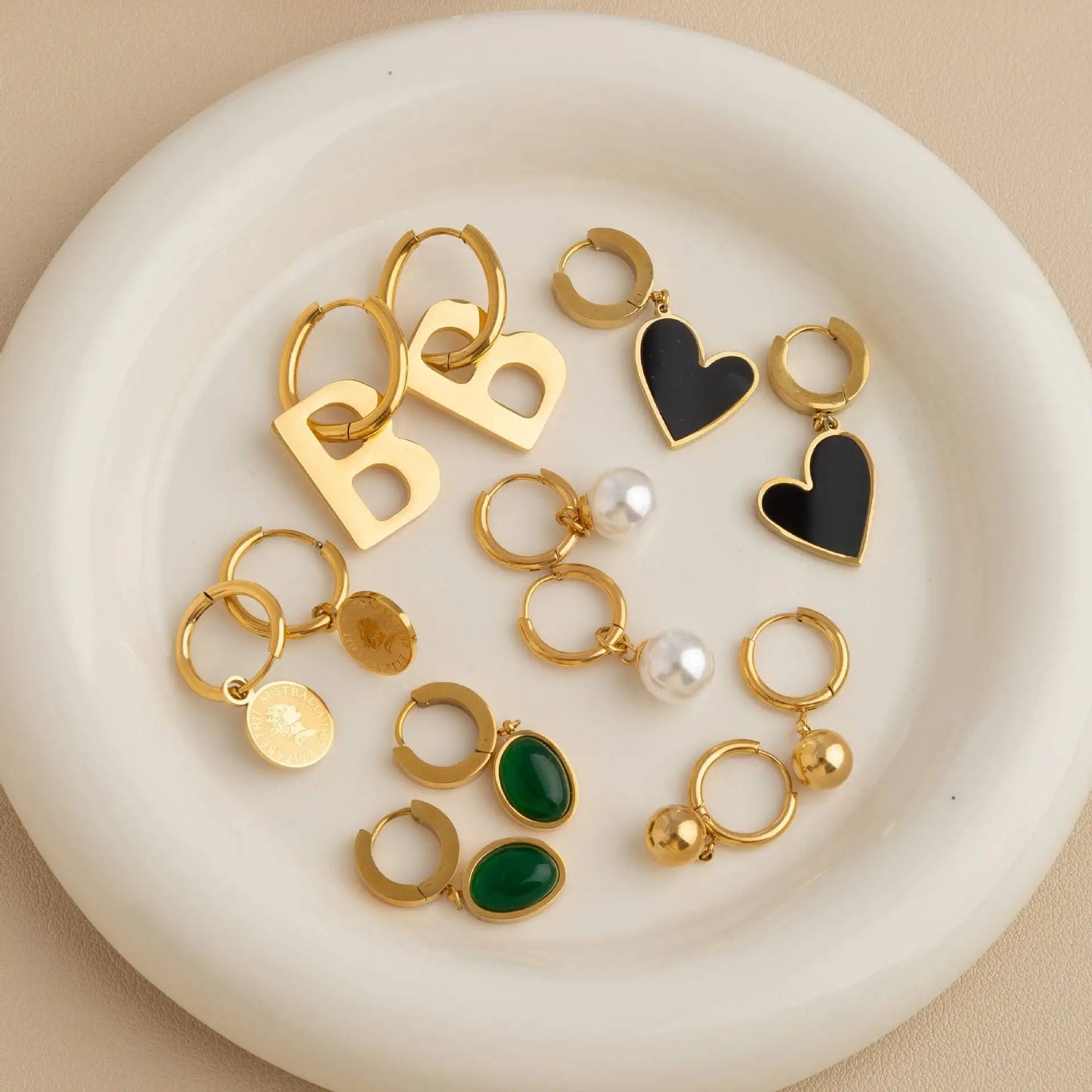 Geometric Dangle Earrings
