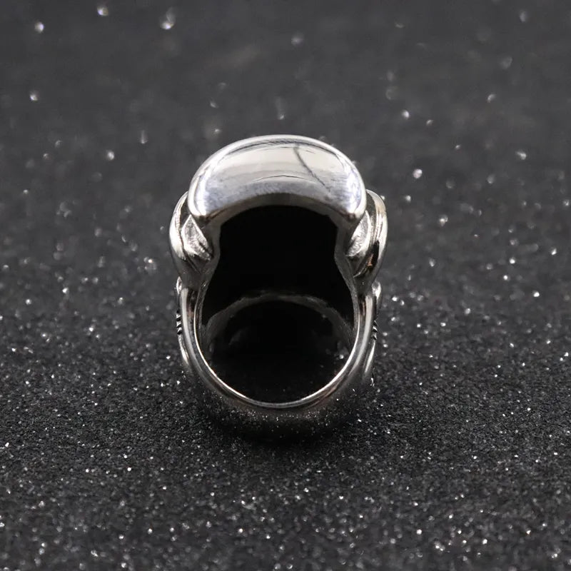Silver Skull Hat Ring