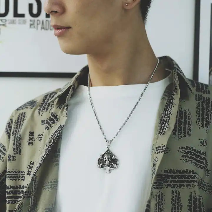 Skull Spade Pendant