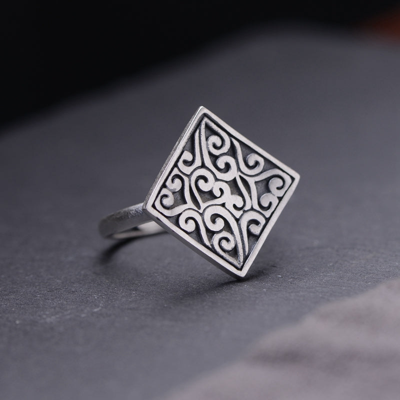 Cross Number Shape Earrings