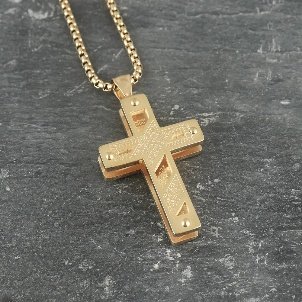 Scripture Cross Pendant