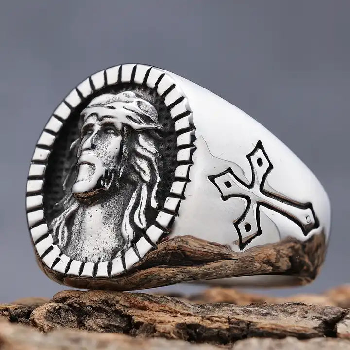 Silver Cross Ring
