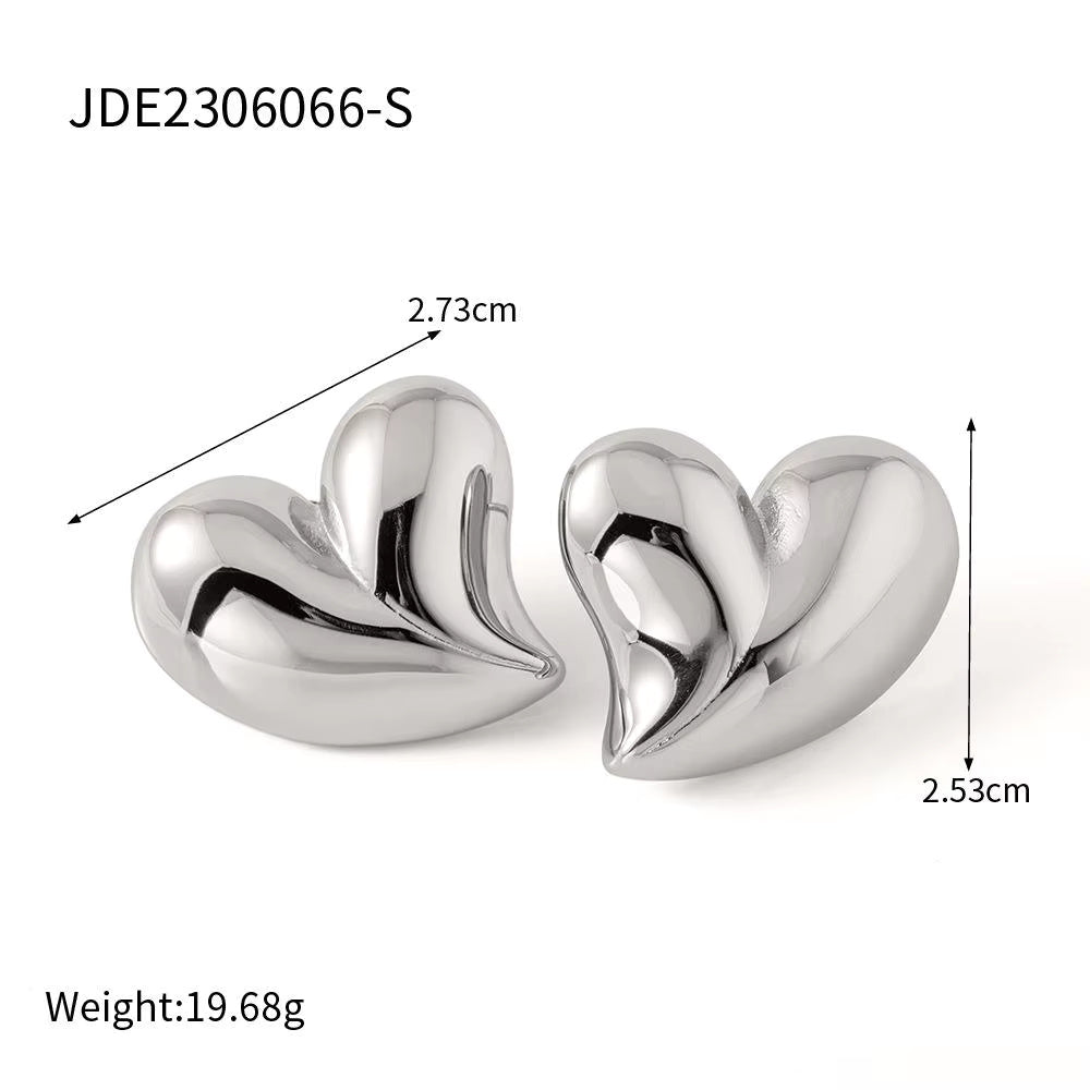 Irregular Heart Earrings