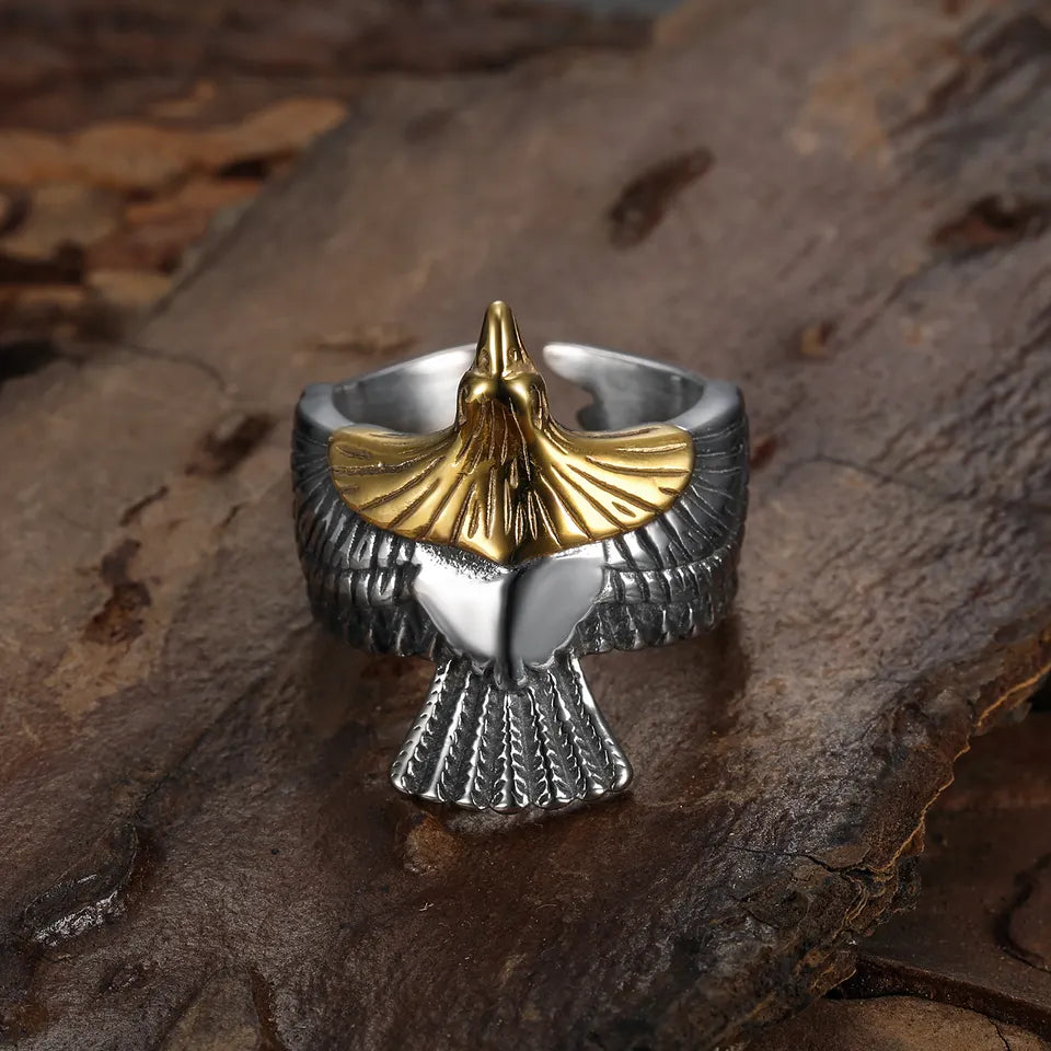 Gold Eagle Ring