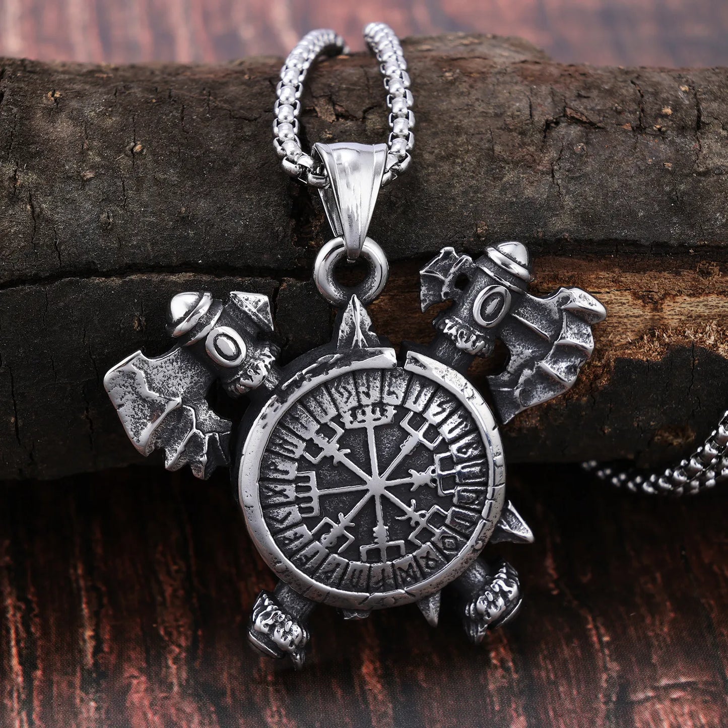 Vegvisir Axe Pendant