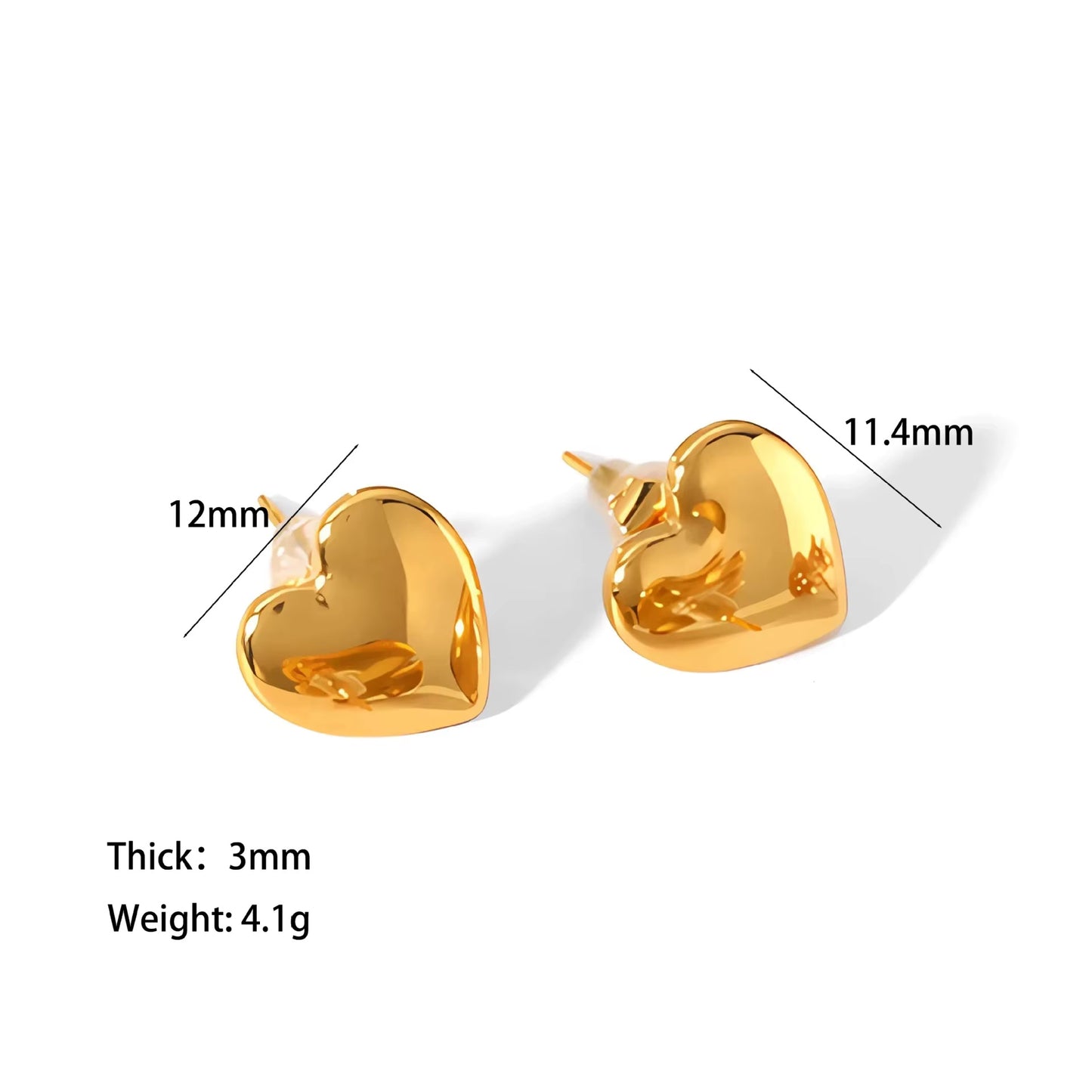 Heart Pendant Earrings