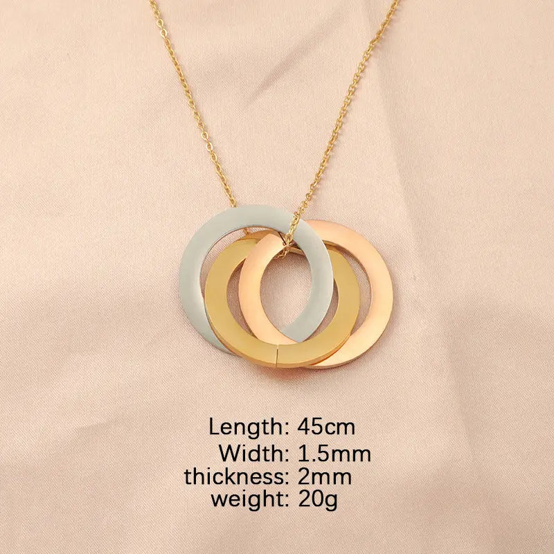 Interlocking Circle Necklace
