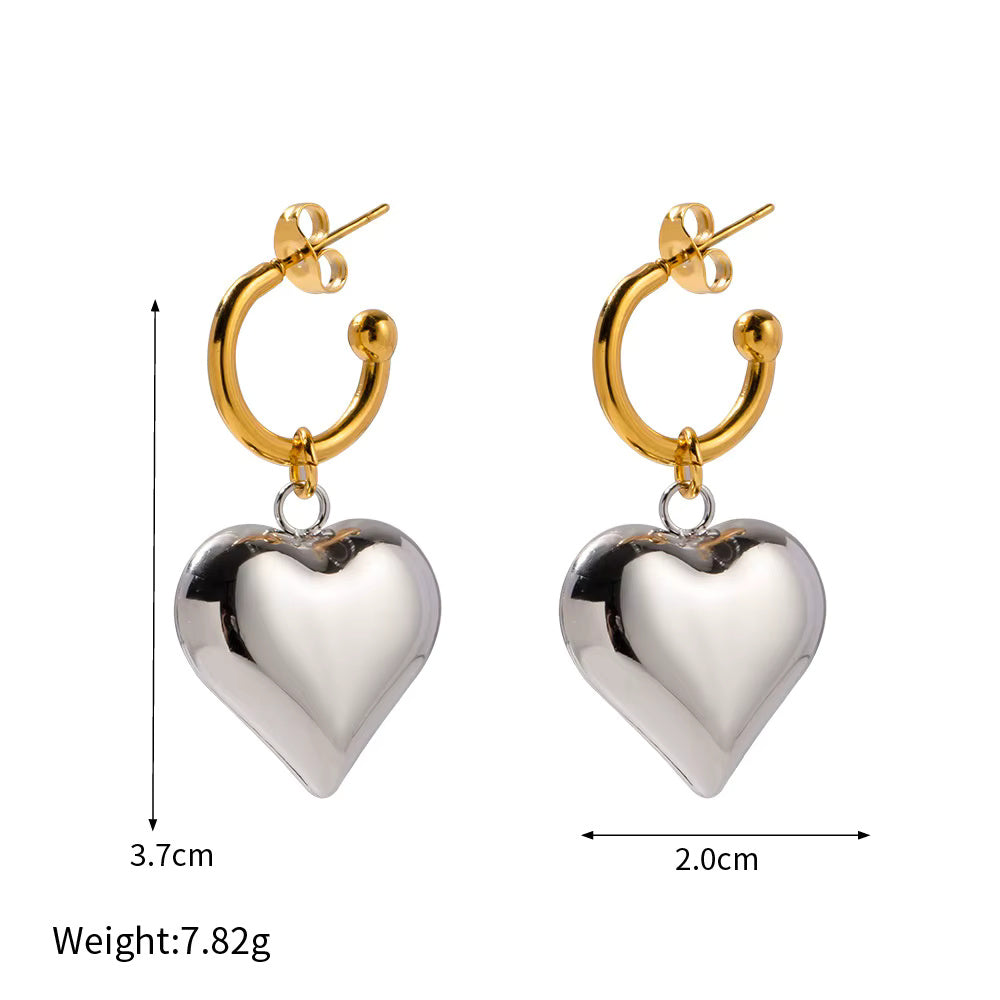 Heart Smooth Earrings