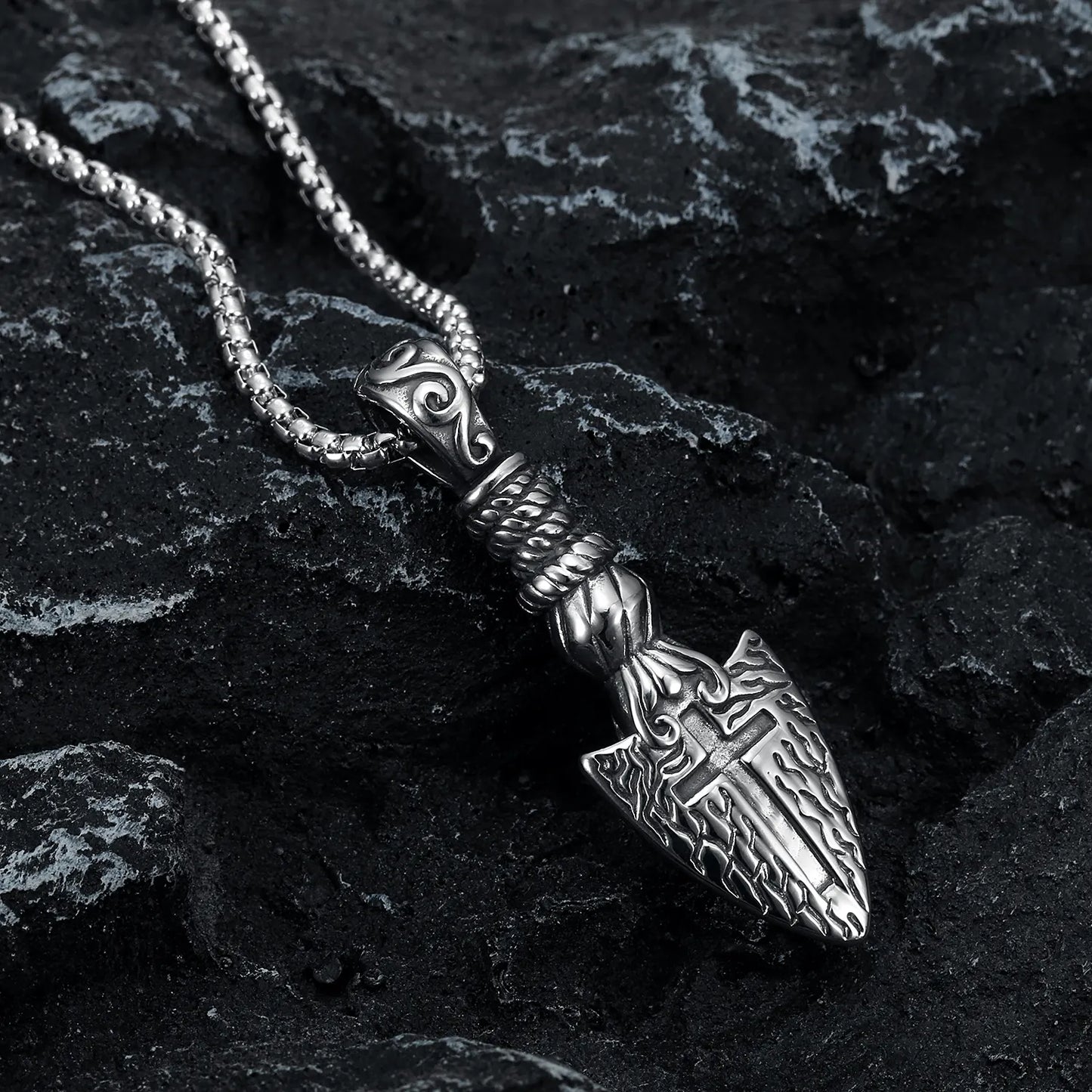 Spearhead Cross Pendant