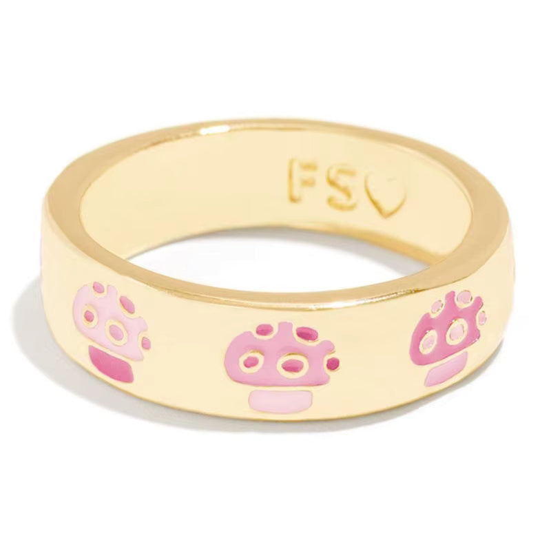 Enamel Heart Ring