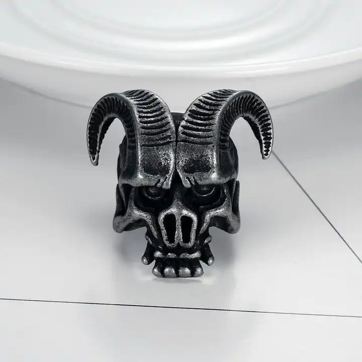 Silver Horned Ring
