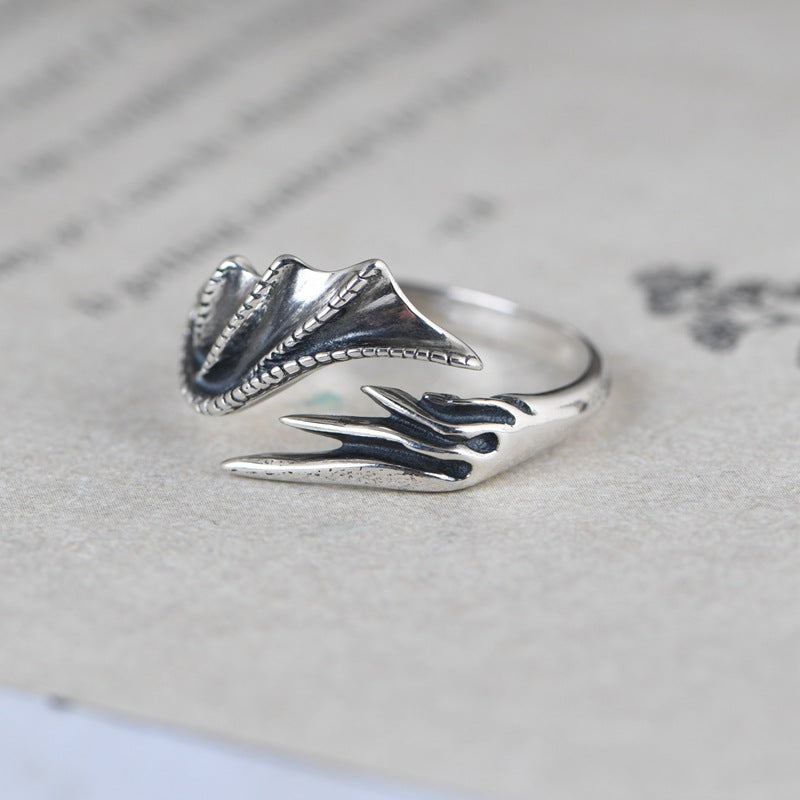 Winged Silver Ring
