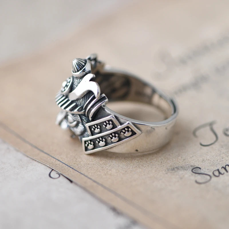 Retro Punk Cat Ring