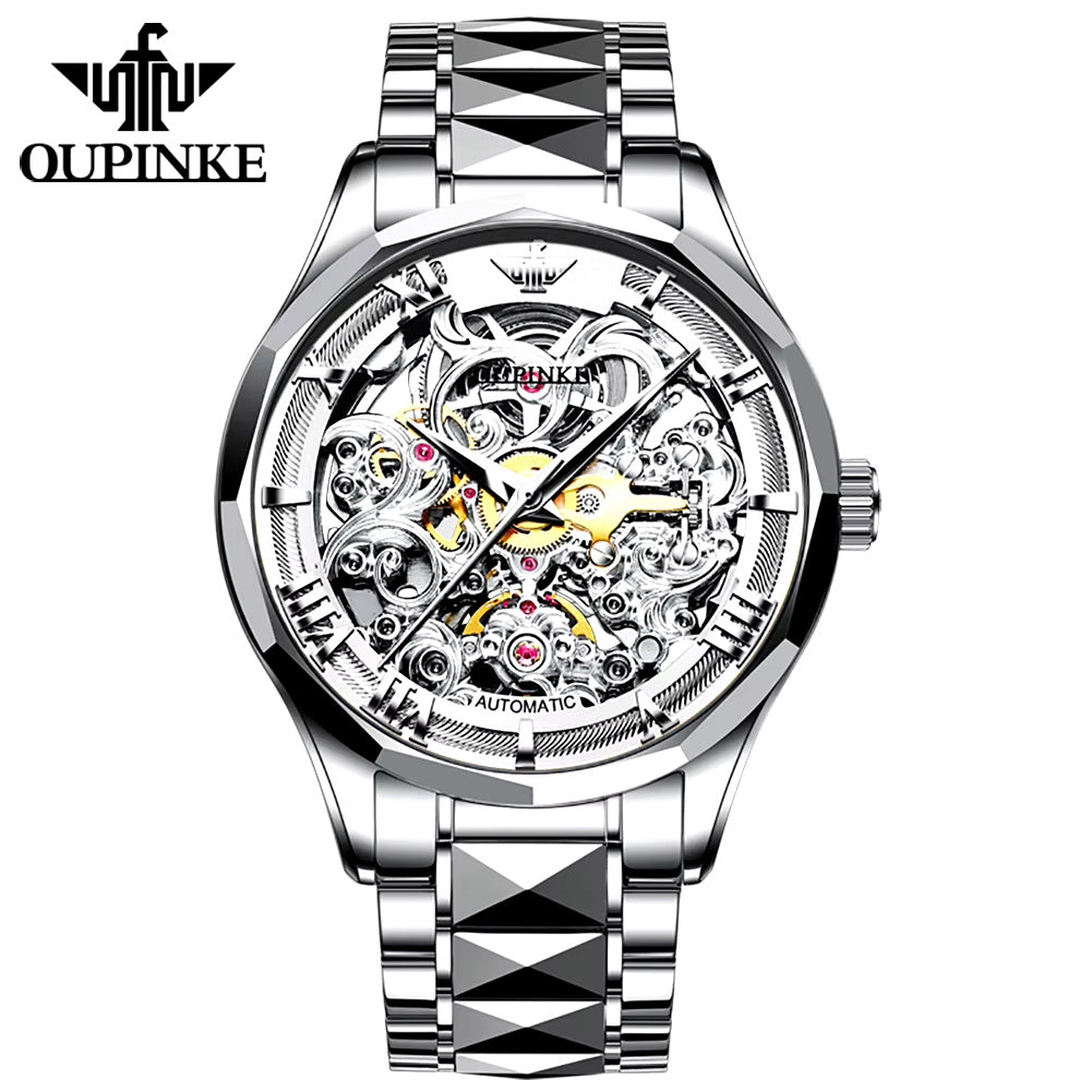 Silver Tourbillon Watch