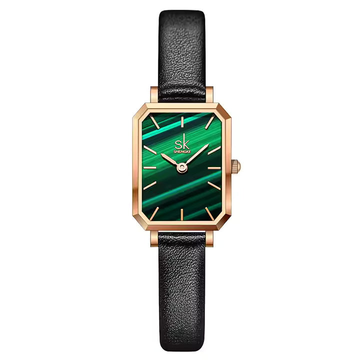 Green Rose Gold Watch