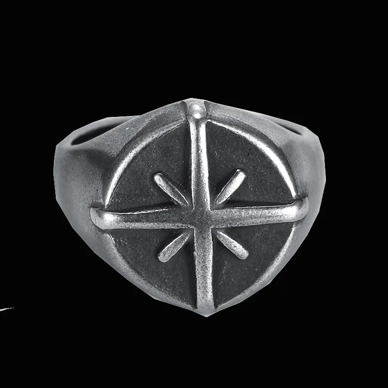 Silver Compass Ring