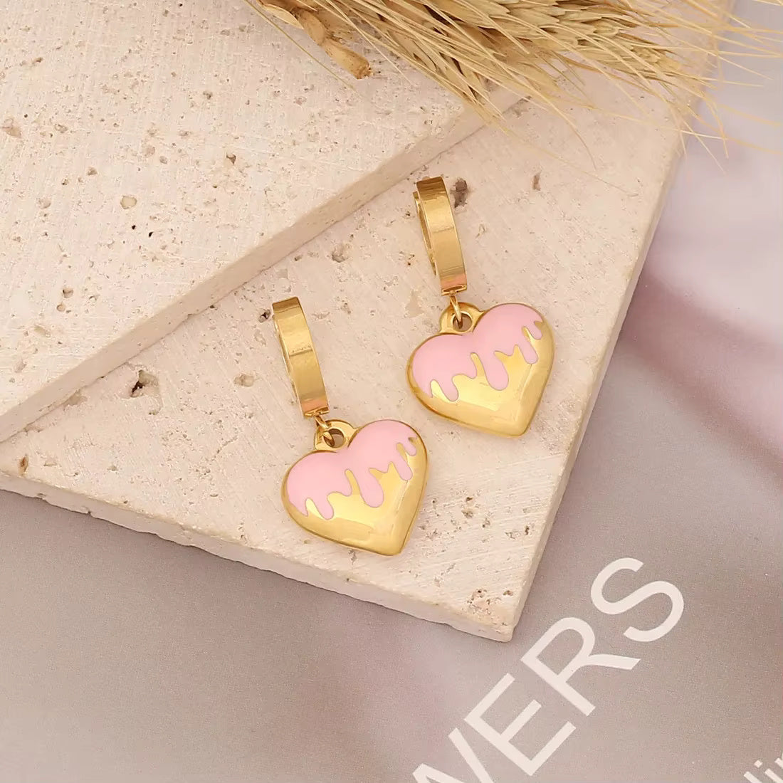 Heart Charm Earrings