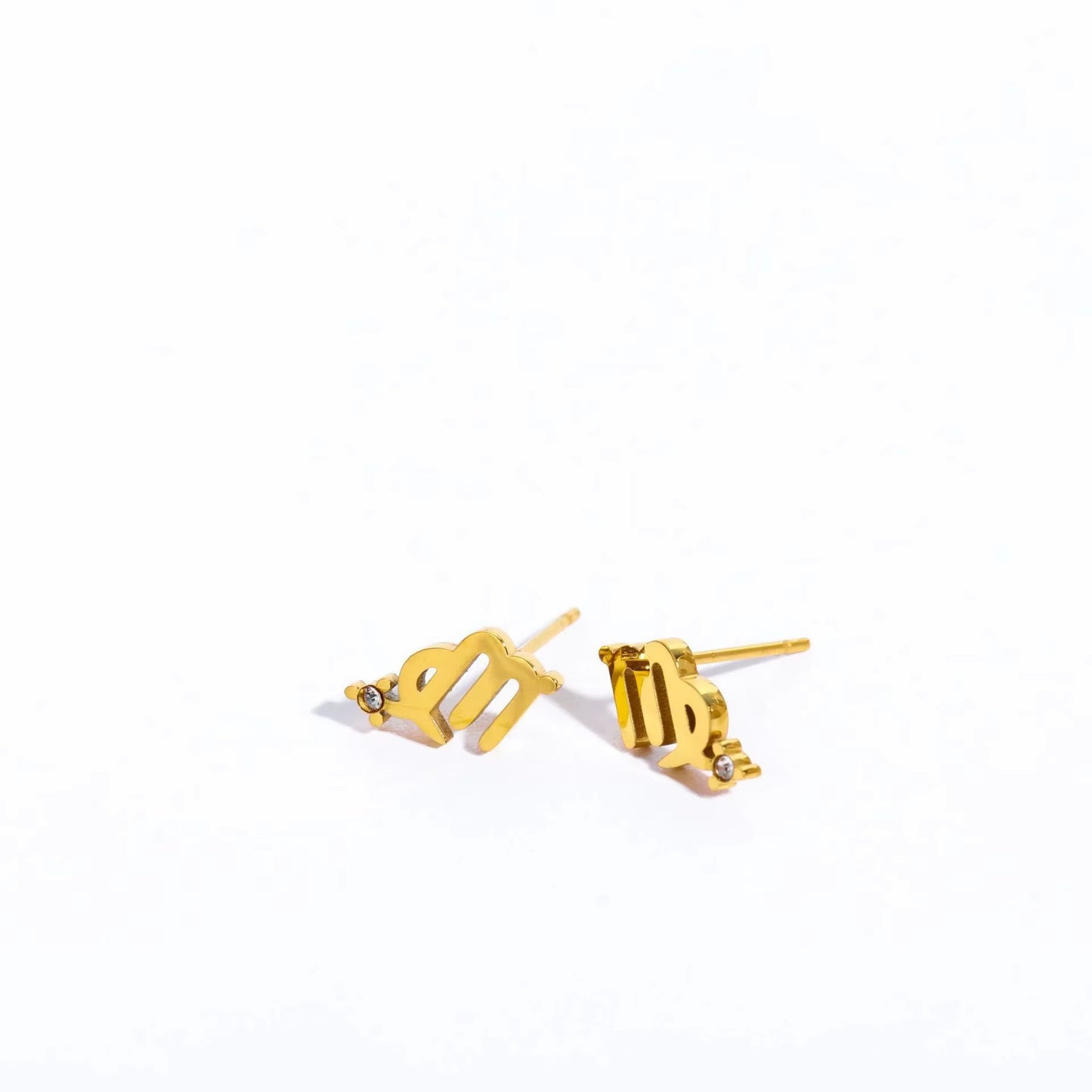 12 Constellations Geometric Stud Earrings