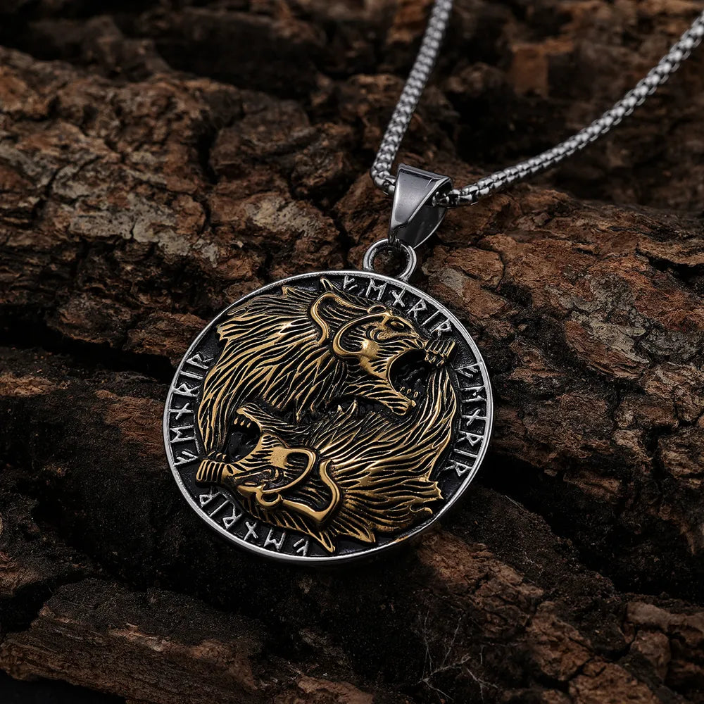 Viking Wolves Pendant