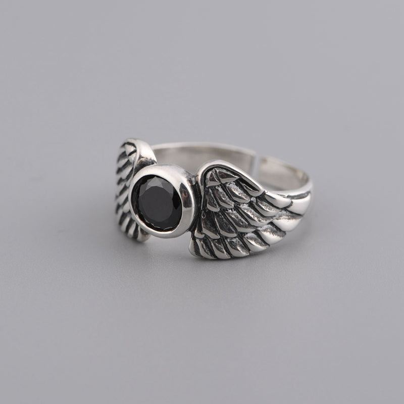 Feather Set Zircon ring