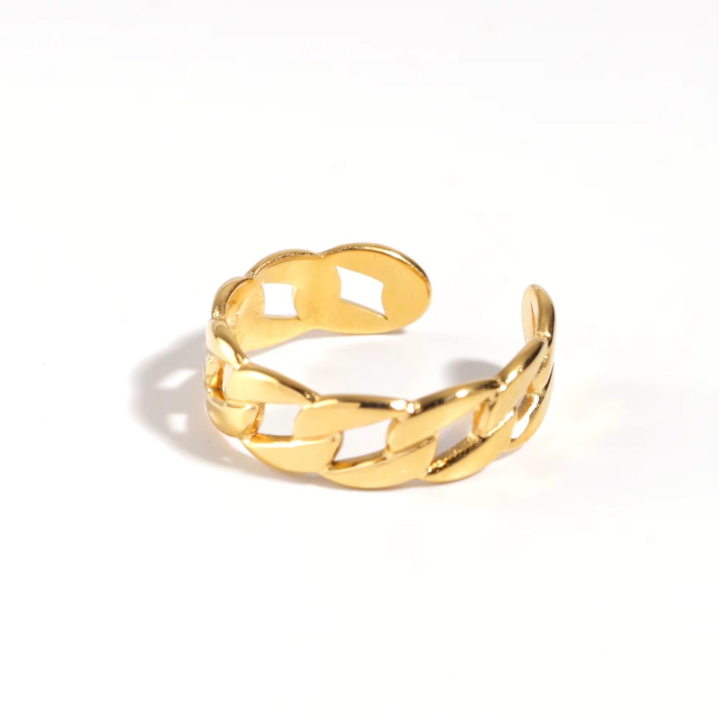 Golden Chain Ring Set