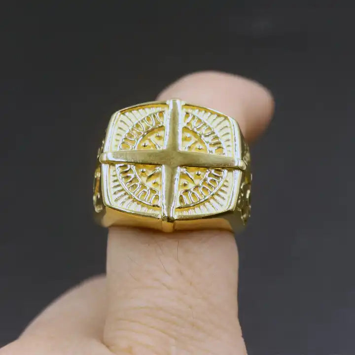 Gold Compass Ring