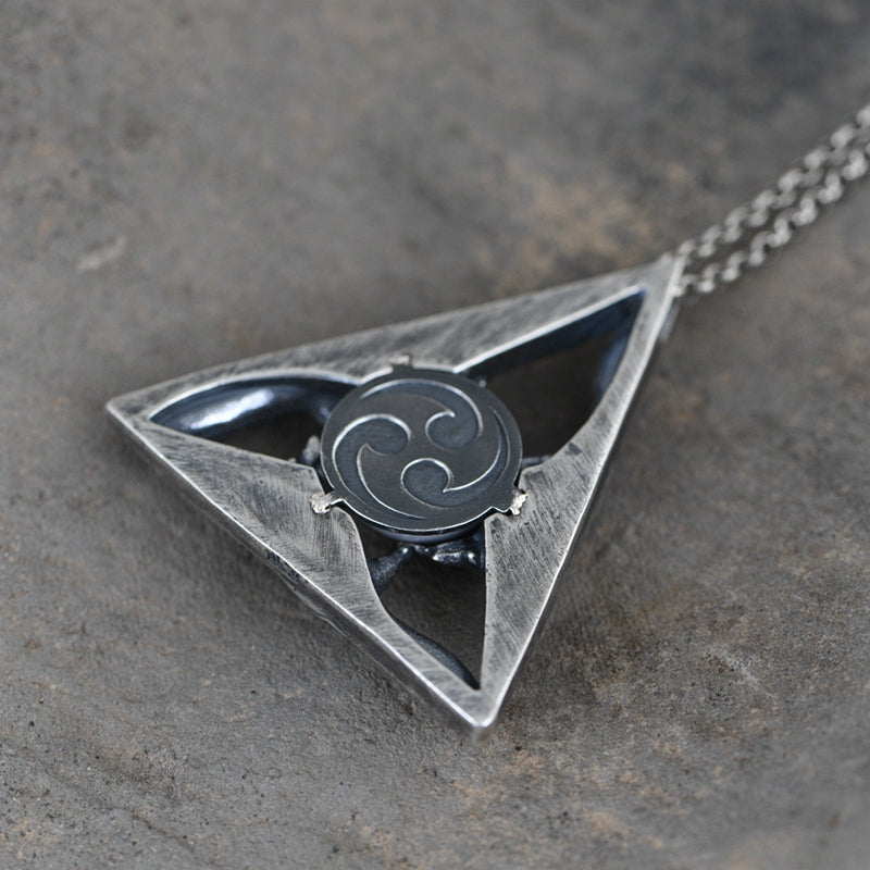 Triangle Hand Eye Necklace
