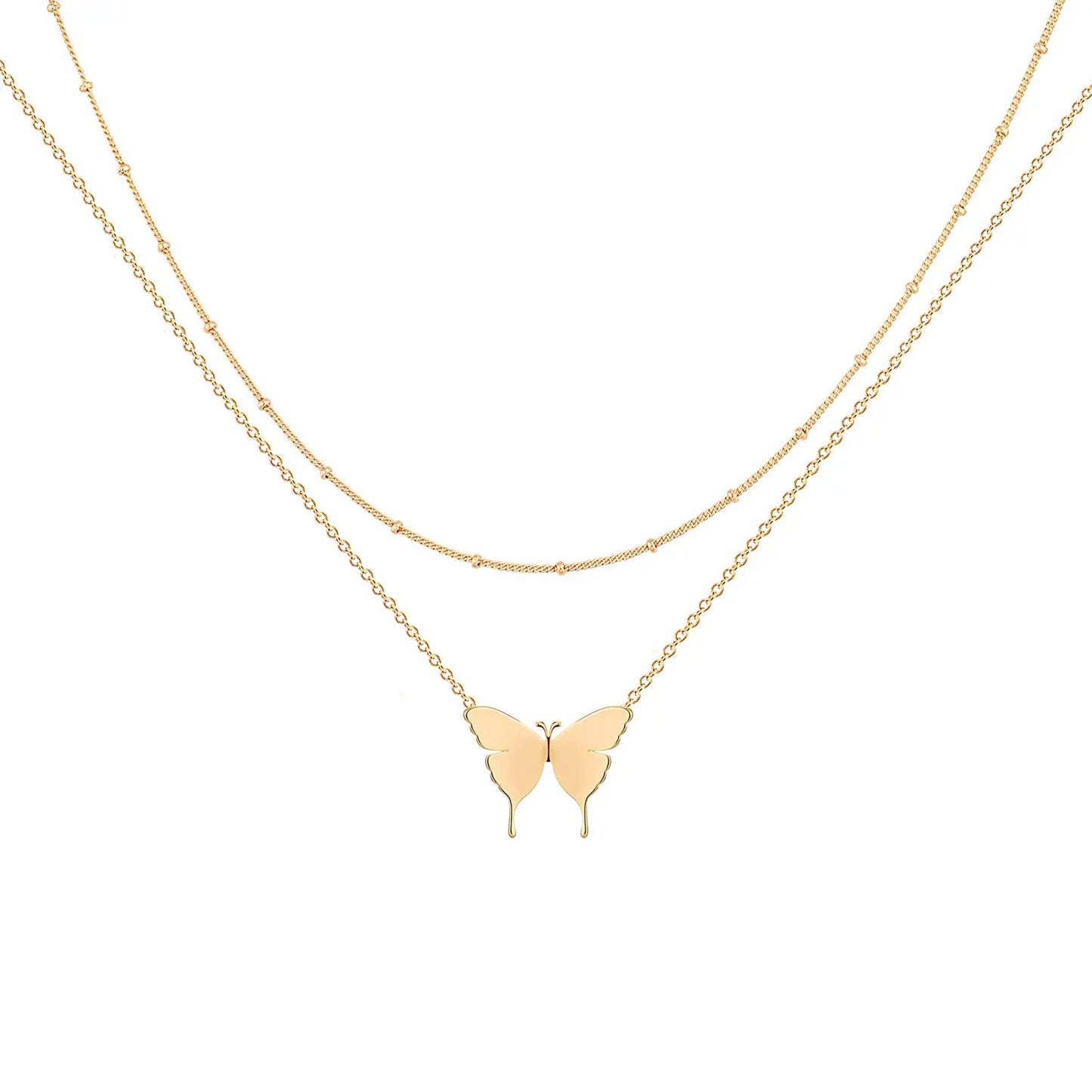 Butterfly Layered Necklace