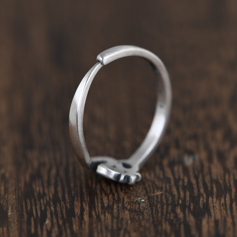 Retro Matte Opening ring