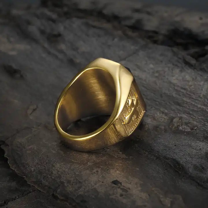 Zircon Cross Ring