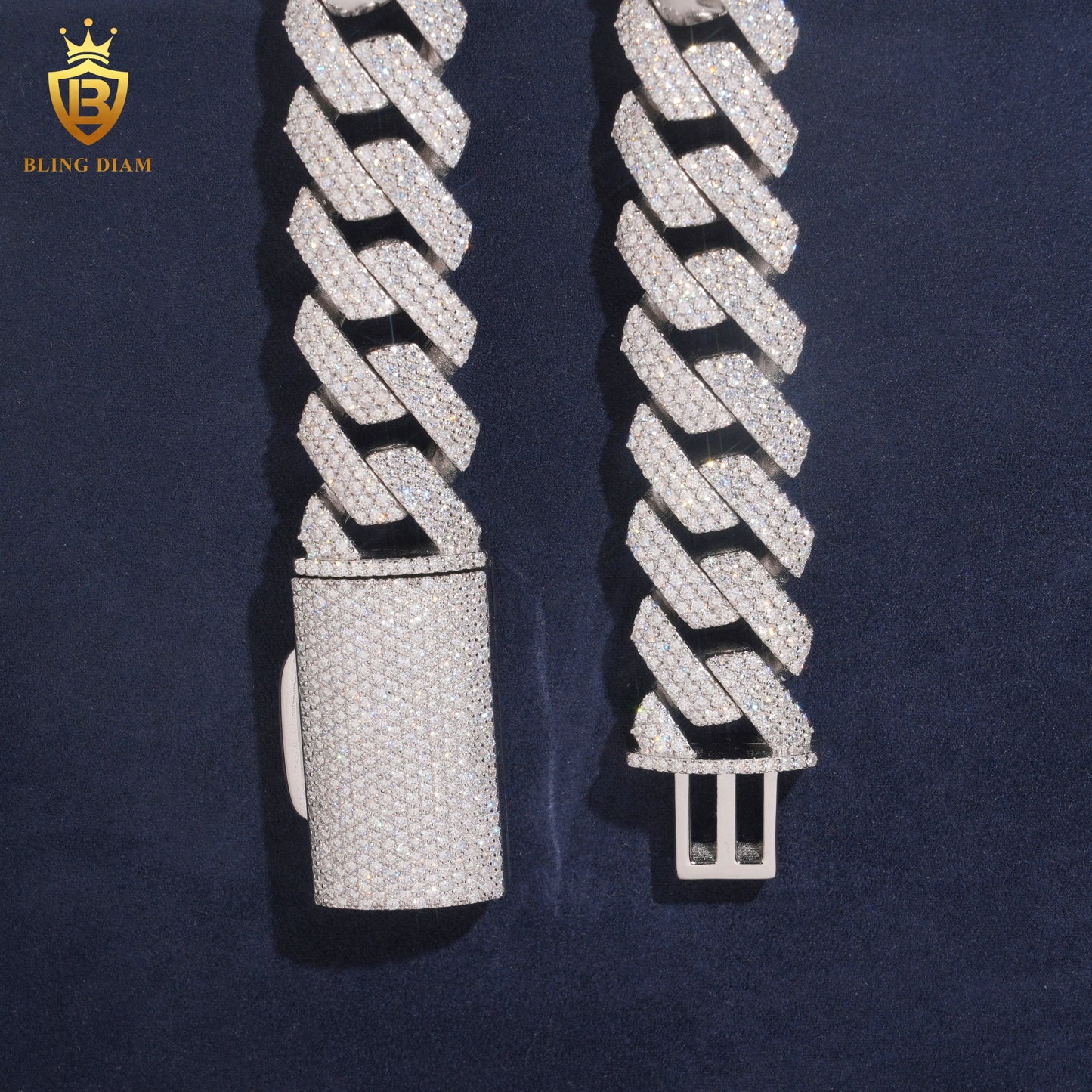 Moissanite 20mm VVS Diamond Big Cuban Link Chain