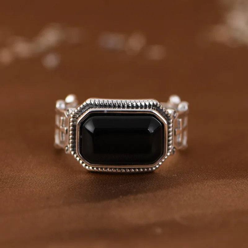 Agate Punk Ring