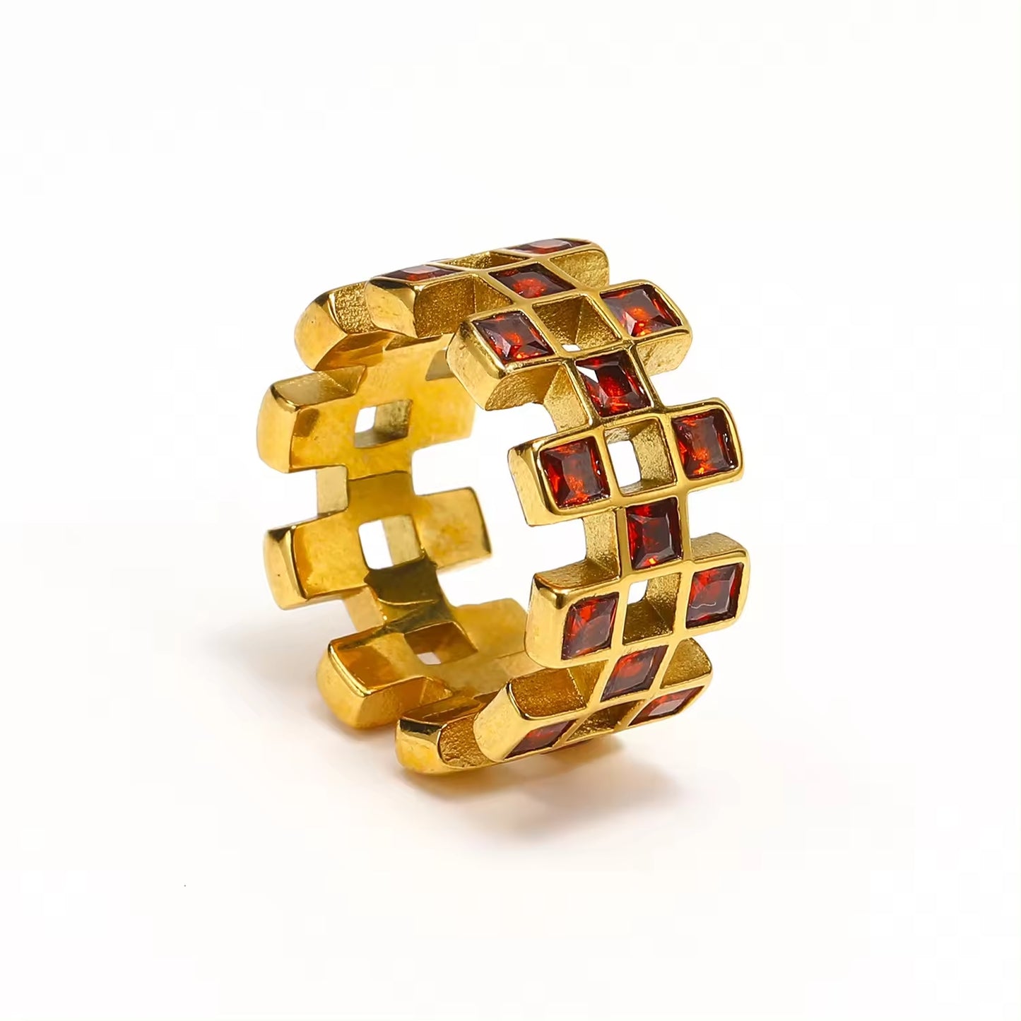 Shiny Zircon Colorful Finger Rings