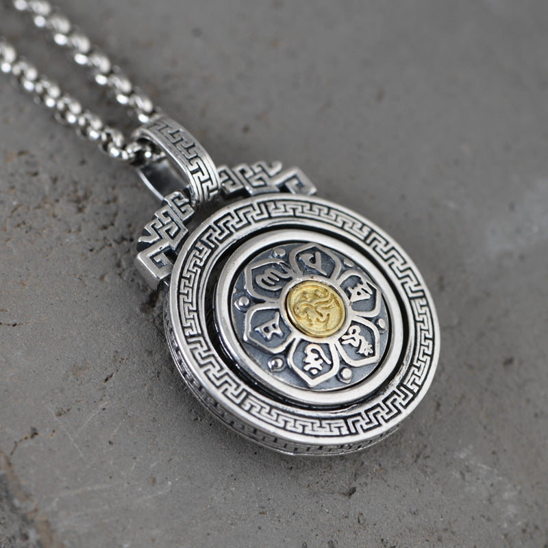 Buddhist Six Character Mantra Necklace