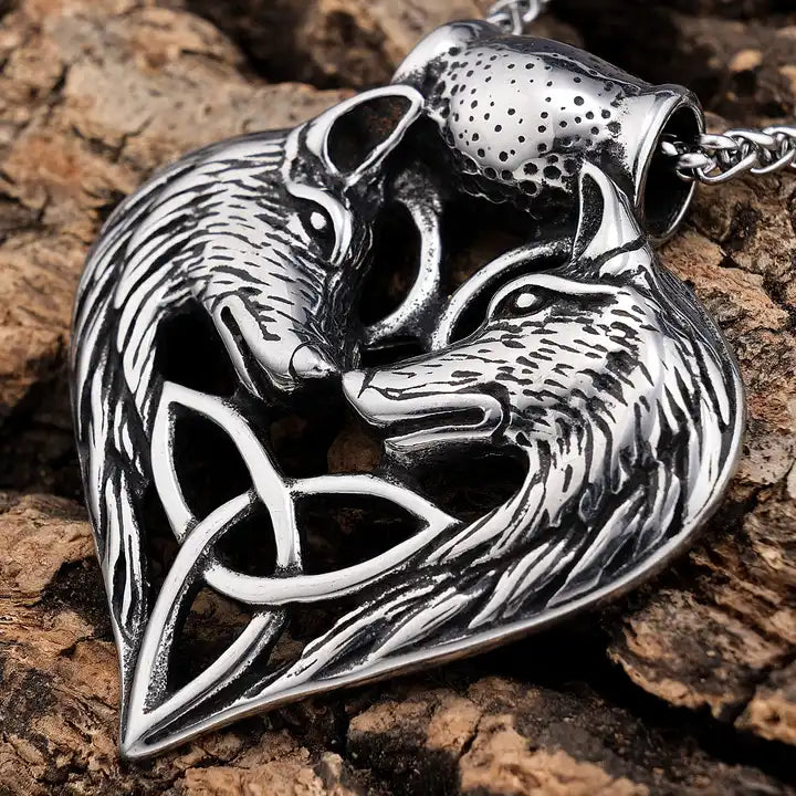 Wolf Celtic Knot Pendant