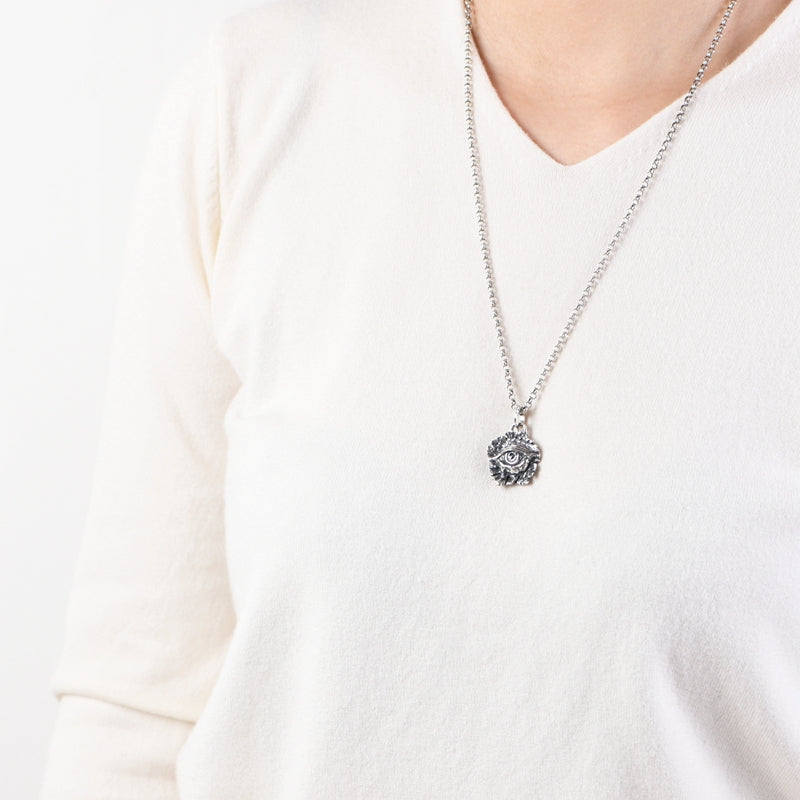 Silver Eyes Necklace