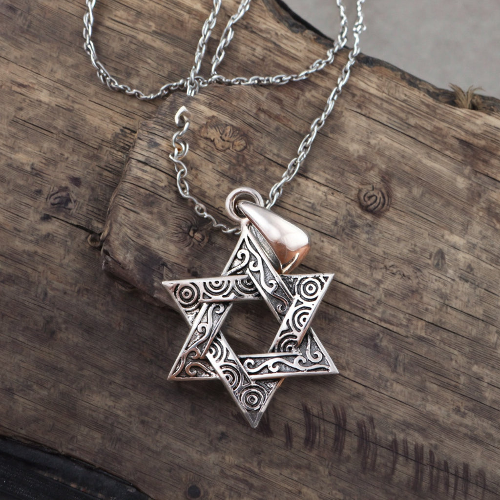 Hexagonal Star Pattern Necklace