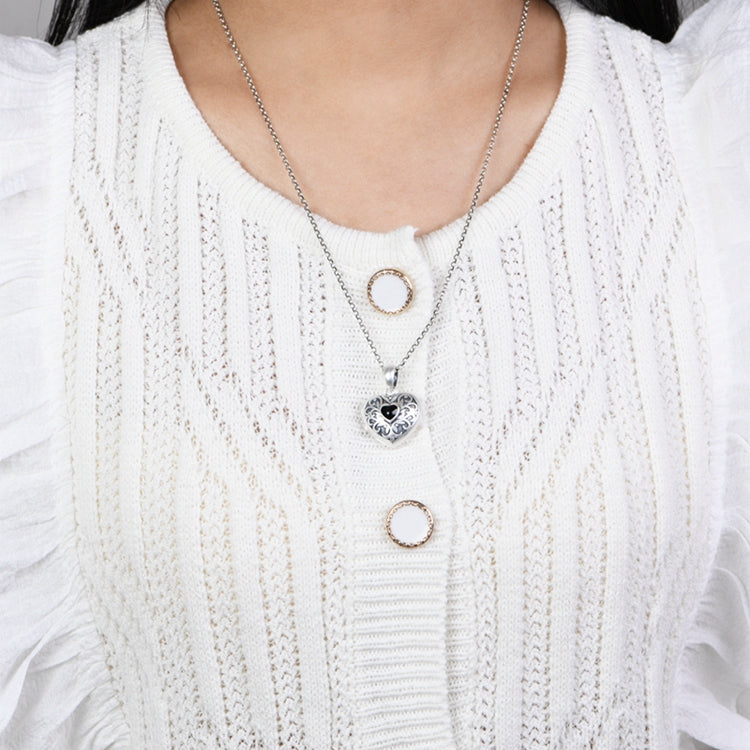 Oil Drop Heart Necklace