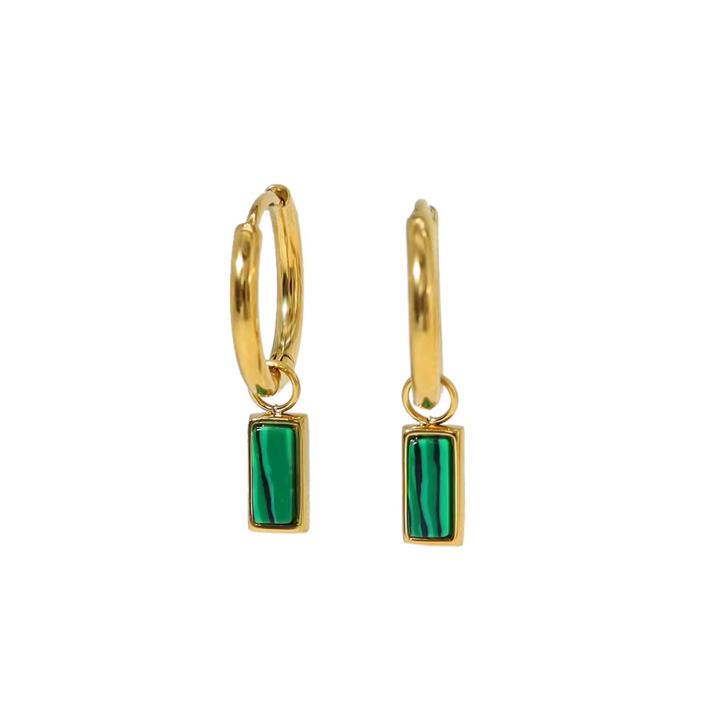 Natural Stone Charms Earrings